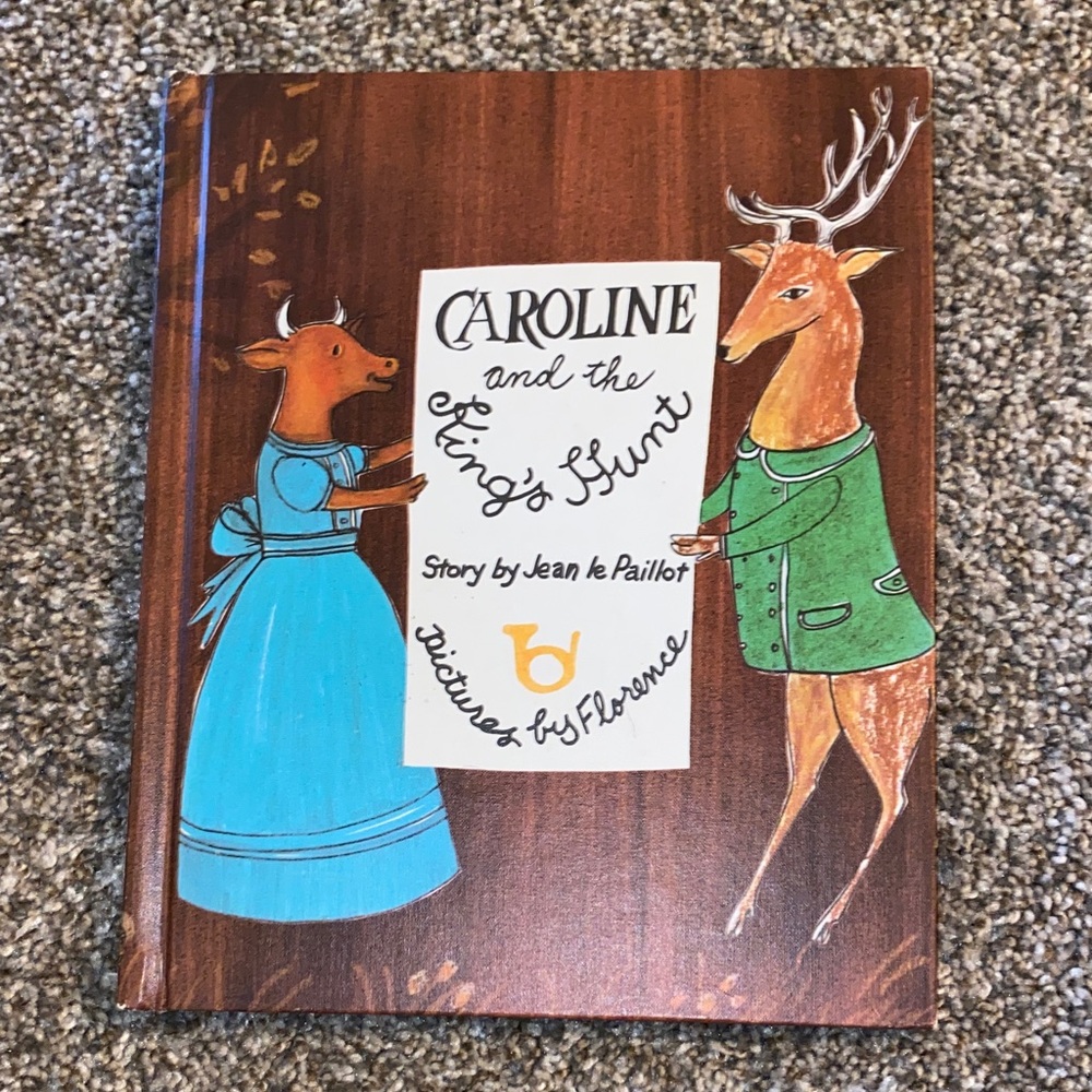 📚Caroline and the King's Hunt Illustrated Hardcover - Teal & Green Cover